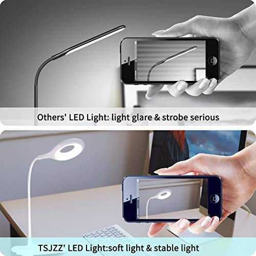 Reading Light [Rechargeable],Juhefa Clip-on Book Light for Reading in Bed,Touch Switch Bedside Reading Lamp for Books in Desk (3-Level Brightness) - Thumbnail 6