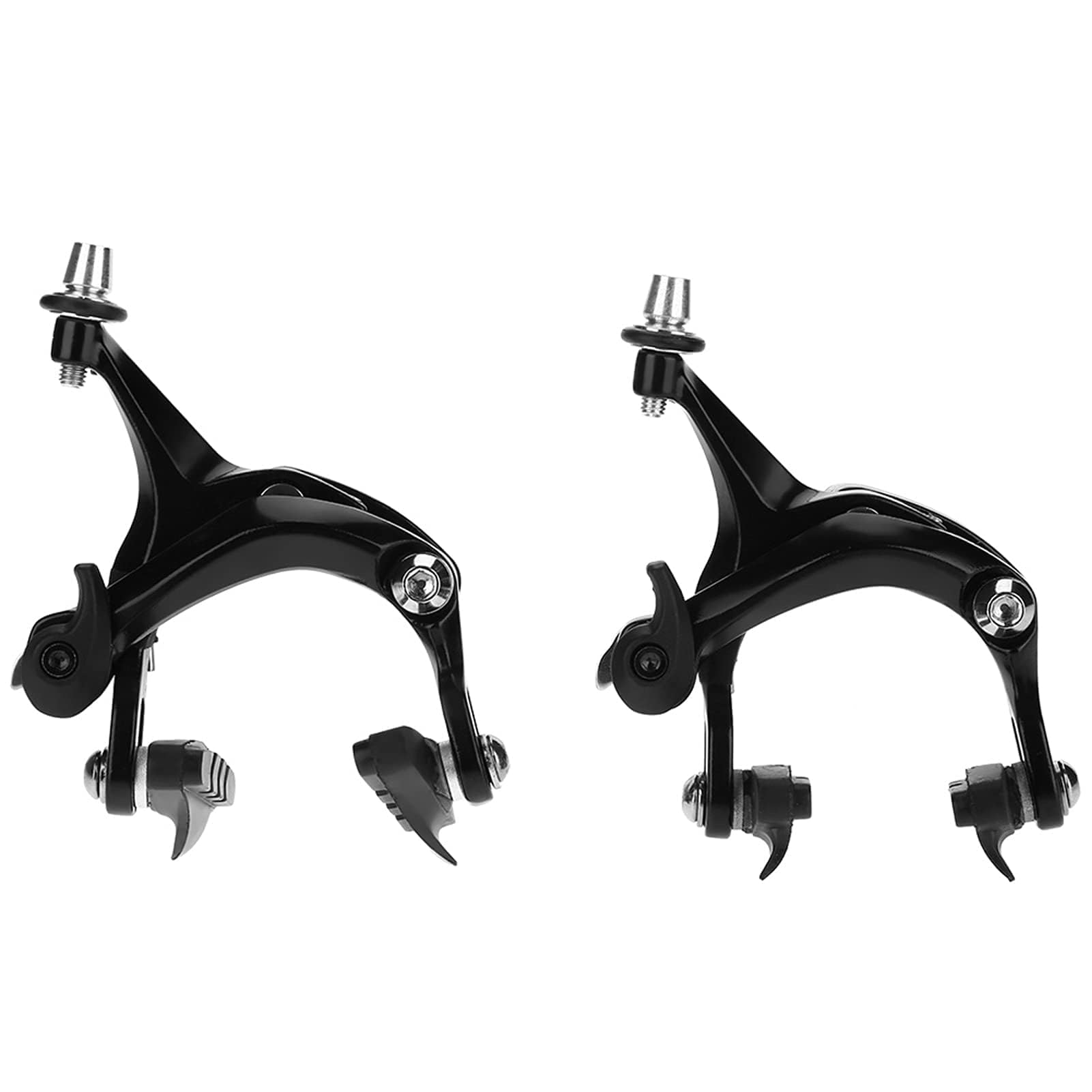 Alomejor Bike Brakes 1 Pair Road Bike V Shape Mechanical Dual-Pivot Brake Set for Bike Repair Accessory
