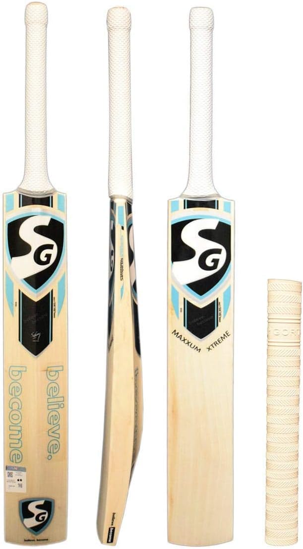 SG Maxxum Xtreme Cricket Bat English Willow SH with Free Grip of Gortonshire
