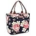 LOKASS Lunch Bag Cooler Bag Food Insulated Bag Lunch Box Tote Bag Picnic Heat Preservation Cold Bag for Women Adults Work Office (Peony)