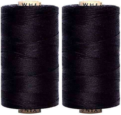 50 WT Cotton Thread Spools Cone Super Sewing Thread  Set of Double Mercerized Extra-Long Staple Overlock Cotton Thread ，500yards Each, for Machine Embroidery, Quilting and Serging(2packs)