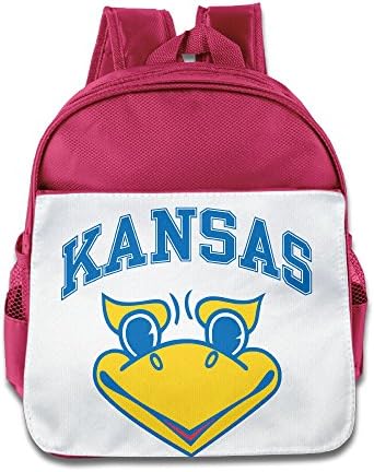 JXMD Custom Personalized University Of Kansas Children School Bagpack Bag For 1-6 Years Old Pink
