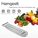 Homgeek Handy Digital Kitchen Scale  Electronic Cooking Food Scale with LCD Display, Tare and Auto 0 Resetting, Stainless Steel Platform, Battery Included