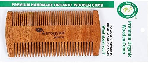 1 Pcs Pure Neem Organic Handmade Comb Hair Brush Home Travel Lice