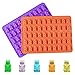 Silicone Gummy Bear Candy Molds - Chocolate Candy Molds & Bear Silicone Molds Including Stars, Seashells, Hearts and Bears with Free 2 Droppers 100% Food Grade Silicone Pack of 5