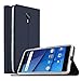BLU VIVO 8 case, KuGi BLU VIVO 8 case, Ultra-Thin BW Style PU Cover + TPU Back Stand Case for BLU VIVO 8 Smartphone (Navy)
