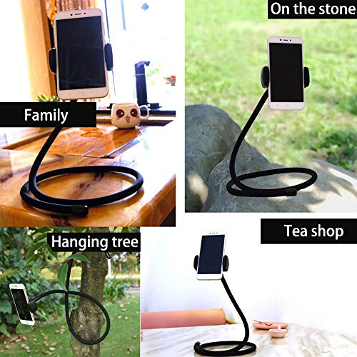 Lykan Multi-Function Cell Phone Holder can be as Selfie Stick,Car Cell Phone Holder,Flexible Stand Holder Used for Bed, Desktop, Neck,Bicycle (Black)