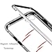 Diaxbest for iPhone 7 Case,iPhone 8 Case,Ultra Slim Magnetic Adsorption Metal Case, Hard Clear Tempered Glass Back Cover Support Wireless Charging Compatible with iPhone 7/8 (4.7 inch) (Clear White)