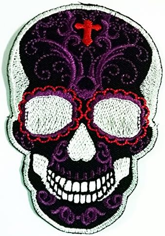 Purple Sugar Skull Ghost Day of the Death Love Never Die Rockabilly Lady Rider Hippie Punk Tatoo Jacket T-shirt...