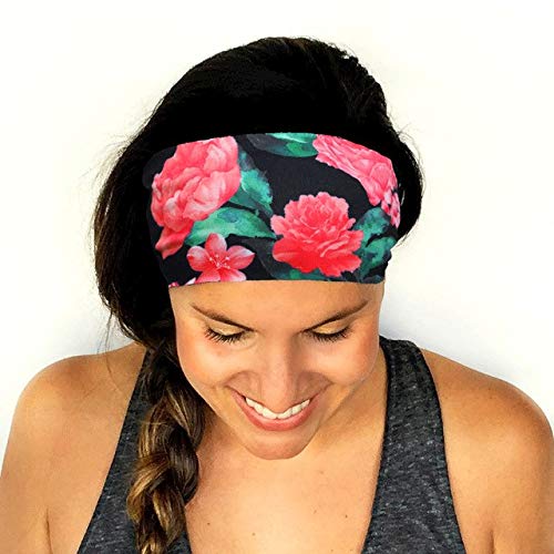 Printed Flower Sport Hairband Woman Yoga Headband Unisex Ladies