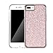 iPhone 7 Plus Case, iPhone 8 Plus Case, Bling Glitter Dual Layer Shockproof Hard PC Back, Soft TPU Inner Protective Cover with Sling Lanyard Strap for Apple iPhone 7/8 Plus 5.5 Inch (Rose Gold)