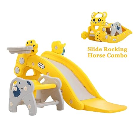 Mhxzkhl Combinazione Di Scivoli Per Bambini A Dondolo