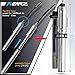 KEARZ MINI BIKE AIR PUMP – Schrader & Presta Valve Compatible, 260 PSI High Pressure, For Road & Mountain Bicycle, Lightweight & Durable Aluminum, Frame Mounted, For Shocks, Glue-less Tire Patches