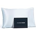 Fishers Finery 19mm 100% Pure Mulberry Silk Pillowcase, Good Housekeeping Quality Tested (Blue, K)