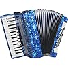 Weltmeister Piano Akkordeon Kristall Farbe: blauperloid