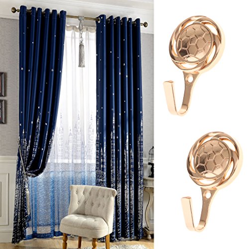 Dovewill Basketball Design Curtain Tieback Hooks Wall Decorative