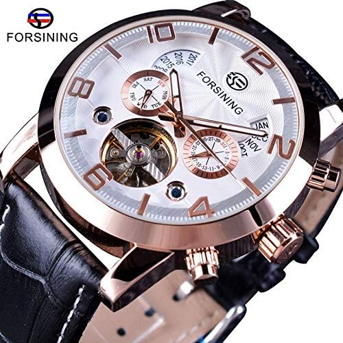Watches Men Wave Dial Design Multi Function Display Top Brand Luxury Automatic Fashion Watch