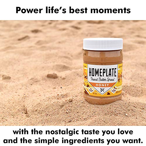 Peanut Butter, Honey Flavored Creamy, Healthy, Natural, Gluten Free, Non-GMO, 16oz jar, Pack of 6 by HomePlate Peanut… - Image 3