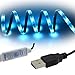 Rxment LED Strip USB Powered RGB Waterproof TV Backlight Background Lighting Kit - 100CM (3.28Ft) 5V 5050 30LED for HDTV, Desktop PC etc