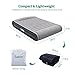 Sable Queen Size Air Mattress Inflatable Airbed with Internal Electric Pump and Pillow Comfortable Flocked Top for Camping, Travelling, or Overnight Guests