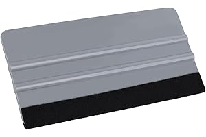 HIDBEA Window Felt Squeegee Tool, Vinyl Scraper for Window Privacy Film, Wallpaper and Car Glass, Tint Squeegee Installation Tool Protection Scratches Film Soothing, 5.9 * 3.1 Inch, Grey