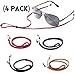 DEZAMN Eyeglasses Holder Strap Cord with Suede Leather Eyeglass Retainer with 2 Gifts Glasses Bag and Cloth