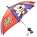 Disney Little Kids Umbrella and Slicker, Mickey Mouse Toddler Boy Rain Wear Set, for Ages 2-5, Red and Blue, Medium-Age 4-5