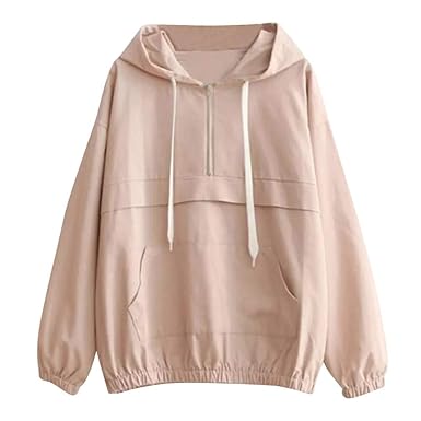 TOPKEAL Jacke Mantel Damen Herbst Winter Sweatshirt Steppjacke Kapuzenjacke Langärmliges dünnes Hoodie Reißverschlusstaschen 