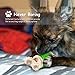 Fluffy Paws Squeaky Rubber Dog Toy - Durable Squeaky Bone-Shaped Puppy Toy, Rubber Dental Chew Toy for Small and Medium Dog Puppy - 5.6
