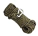 Redneck Convent Nylon Braided Rope & Carabiner 3/8 Inch x 50 Feet 220 lbs Pound – Cleat Tensioner Rigging Device Tie Down Strap Anchor