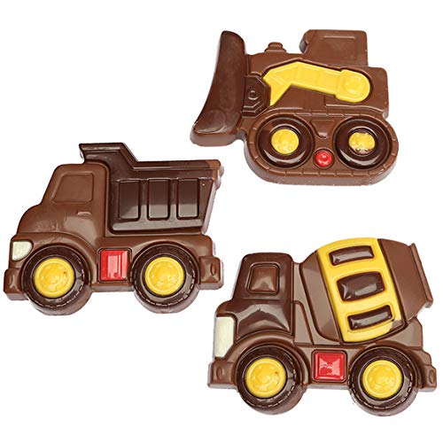 Chocolate Construction Trucks Christmas Gift Set