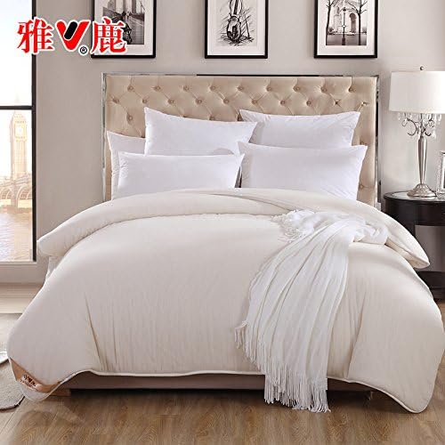 Polyester Medium Warmth Full/Queen/Full/Twin Comforter Duvet Insert,Hypoallergenic,Box Stitched,Cotton winter quilt,90x200cm, 2kg, Mattress cotton tire