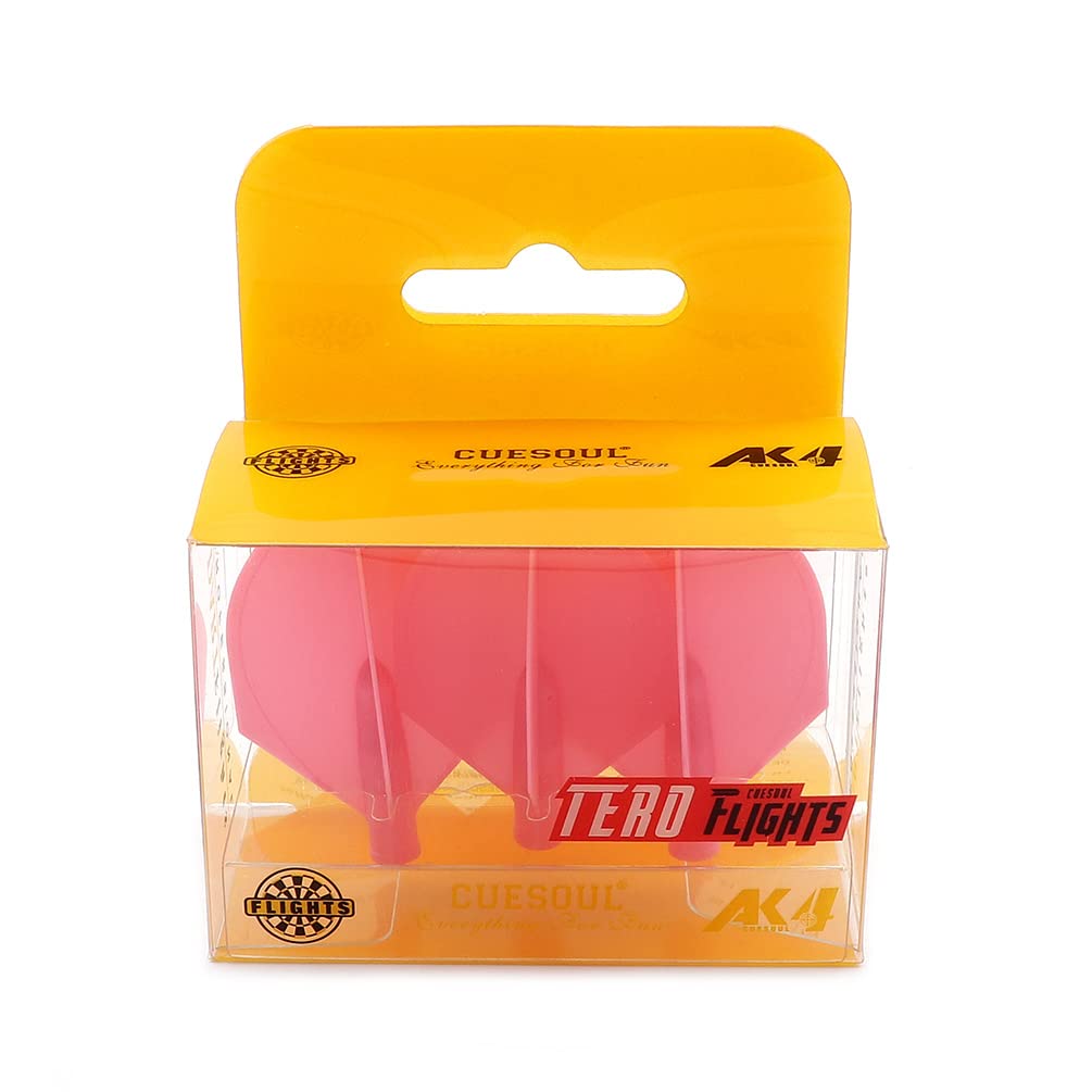 CUESOUL TERO AK4 Pink Dart Flights Shield Shape,Set of 3 pcs(CS-AK4+8DPYS)