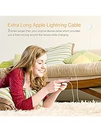 Kinps Cable Lightning de Apple MFi Certificado, PVC Multi Pack