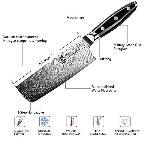 TUO Black HawkS Nakiri Knife Japanese Chef Knife and Vegetable