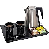 Sachikoo 1.2 liter double-layer security hotel electric kettle with tray set