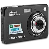 AbergBest 21 Mega Pixels 2.7" LCD Rechargeable HD Digital Camera,Video camera Digital Students cameras,Indoor Outdoor for Adu