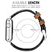 SKYLET Leather Bands Compatible with Apple Watch Band 49mm 45mm 44mm 42mm 41mm 38mm 40mm Men for iWatch Ultra SE Series 8 7 6 5 4 3 2 1, Classic Canvas Fabric Leather Straps for Women with Metal Clasp