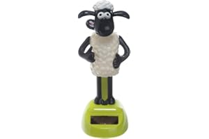 Puckator Shaun The Sheep Solar Pal - Home Office Table Desk Dashboard Car Decor Decoration - Gift Ideas - Gifts for Teenage Old Boy Girl Dad Mums - Powered Kids Toys Toy Figure Figures