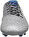 adidas Performance Kids' Messi 16.3 Firm Ground Soccer Shoe (Little Kid/Big Kid), Silver Metallic/Black/Shock Blue, 5 M US Big Kid