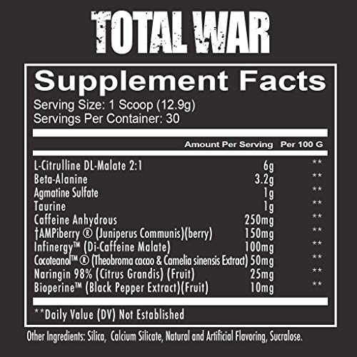 RedCon1 Total War (Newly Formulated) Pre Workout Energy Powder
