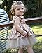 yannzi Toddler Baby Girls Sequin Tutu Dress Princess Party Wedding Lace Backless Bowknot Skirt Sundress (Champagne, 12-18 Months)