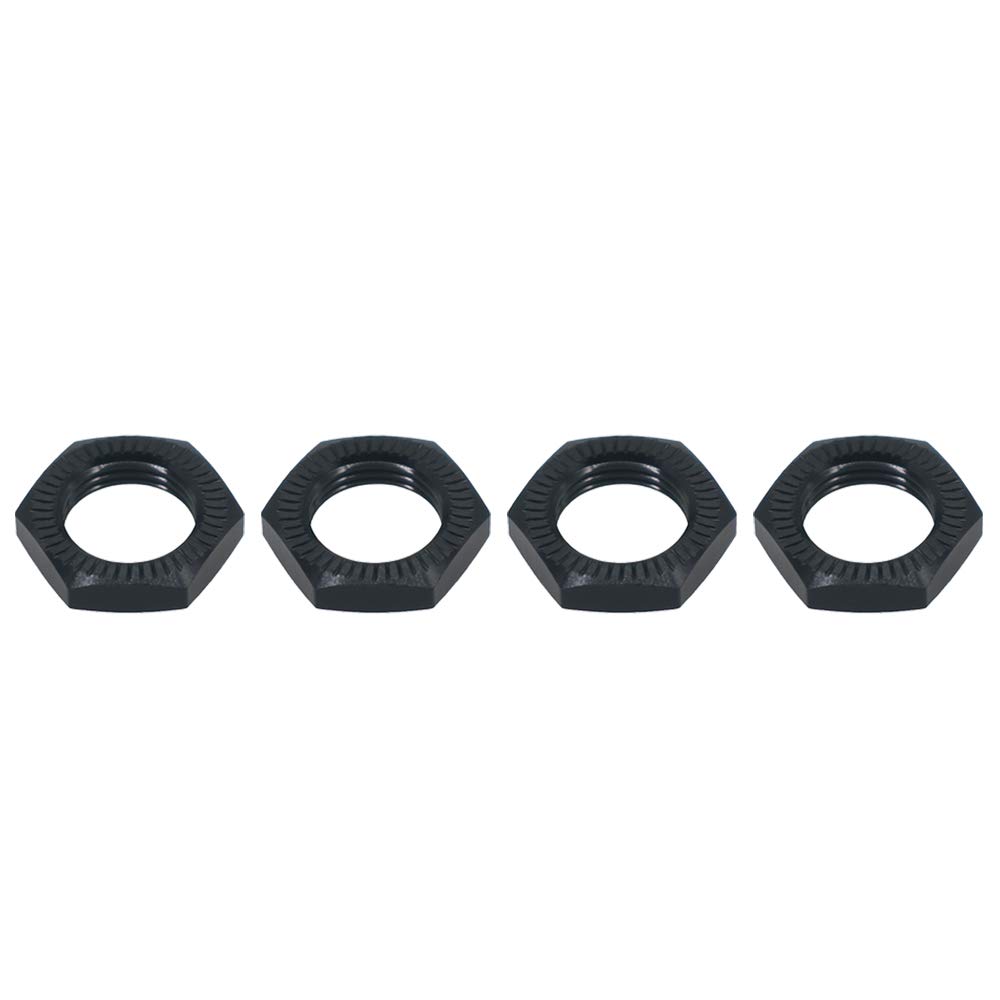 Aluminum RC Wheel Nut 17mm for Arrma 6s 1/7 Kraton Notorious Outcast Typhon Talion Infraction Limitless Felony 6s upgrades parts 4pcs/set #AR310449 (Black)