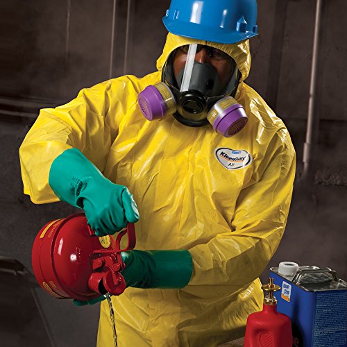 Kleenguard A70 Chemical Spray Protection Coveralls (09816) Suit, Hooded, Zip Front, Elastic Wrists & Ankles, 3XL, Yellow, 12 Garments/Case - Thumbnail 2