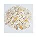Swpeet 650 Pieces Assorted Sizes Resin Buttons 2 and 4 Holes Round Craft Buttons for Sewing DIY Crafts Manual Button Painting (Shell Color)