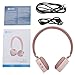 Contixo KB-100 Wireless Kids Headphones, Volume Safe Limit 85db, On-The-Ear Bluetooth Headphones, Kids Adjustable Headset (Pink)
