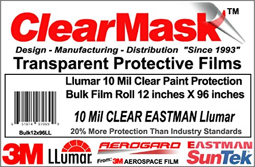 Rock Chip Protection Llumar 10 Mil Roll - 6\" X 84\" Self Healing Bulk Film For Vehicles Clear Paint Protection Film