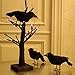 ATDAWN Halloween Black Feathered Crows, Realistic Looking Halloween Decoration Birds, 6 Pack