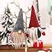 HGFLMR Vegan 4pcs/Set Christmas Handmade Swedish Gnome Santa Plush Doll Ornaments New Year Decoration