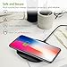 Wireless Charger 5W / 7.5W / 15W, OMARS Fast Charging Pad with Non-Slip Rubber, Ultra Slim Charging Station Compatible with LG V30 / V30+iPhone X/iPhone 8 Plus, Samsung S8 and Qi-Enabled Device